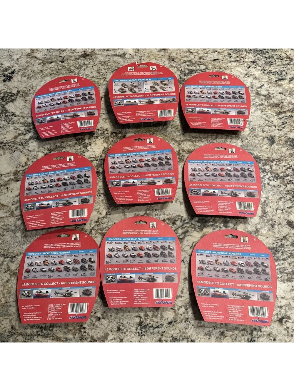 Majorette Micro Sonic Flashers Military Collection Lot Of 9 NEW + FAST SHIPPING